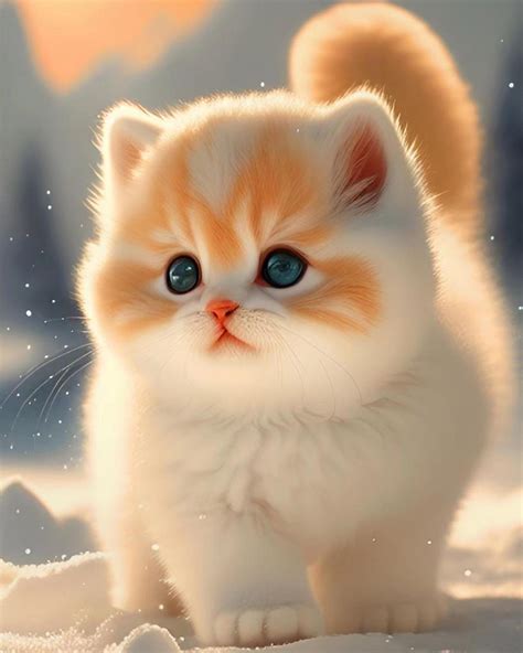 Cute Cat | Cute Kitty | Gatti, Painting, Foto