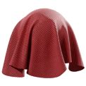 Chenille Polyester Upholstery Fabric Texture, Red - Poliigon