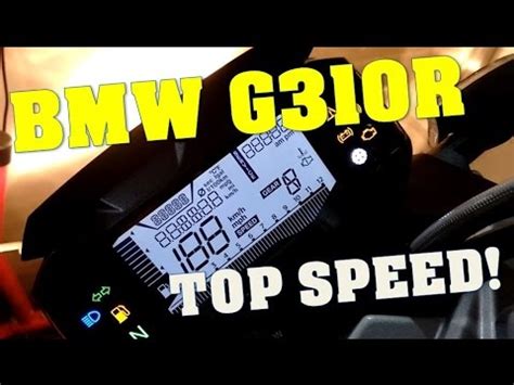 BMW G310R TOP SPEED + GPS TOP SPEED! - YouTube