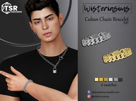 The Sims Resource - Cuban Chain Bracelet