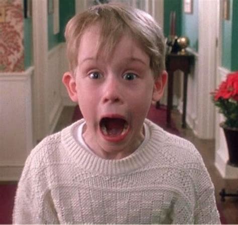 Create meme "Macaulay Culkin gif, home alone shock, Macaulay Culkin ...