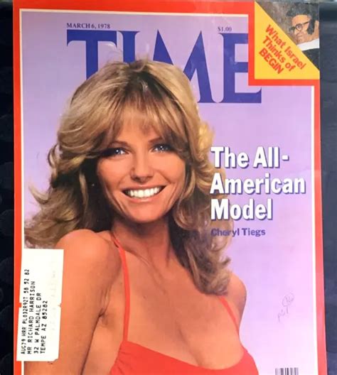 TIME MAGAZINE COVER Page The All American Model Cheryl Tiegs WallArt Mar6, 1978 £19.70 - PicClick UK