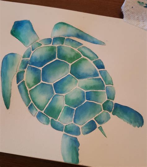 I'm still a beginner, but I'm really proud of this turtle I painted today! Any tips are welcome ...