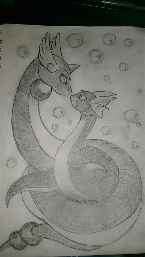 Dratini & Dragonair Fan Art 2013 — Weasyl