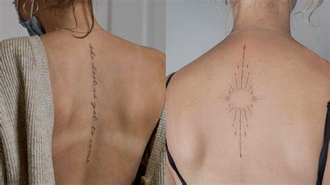 10 Dainty and Minimalist Back Tattoo Designs You Won't Regret