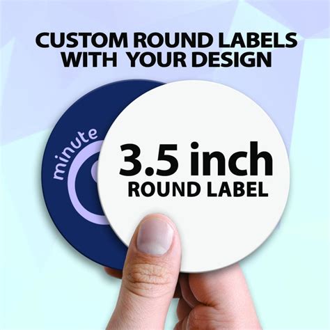 3.5 INCH ROUND Custom Labels Custom Stickers Round Stickers - Etsy