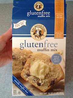 King Arthur Gluten-Free Muffin Mix - makes great muffins! You'd never know they were gluten free ...