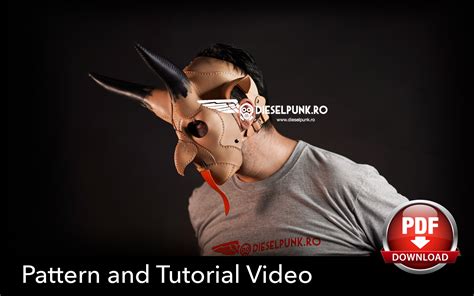 Krampus Mask Pattern - Devil Mask DIY - Pdf Download - Video Tutorial