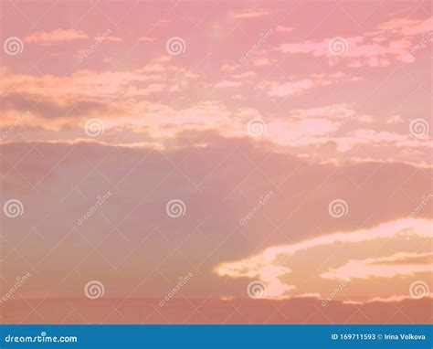 Pink Sunset Skyline Panoramic View Romantic Summer Sunset Evening Stock Image - Image of design ...