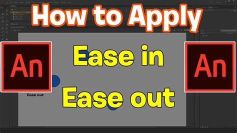 How to Apply Ease in, Ease out in Adobe Animate CC- Animate CC Tutorials for beginners