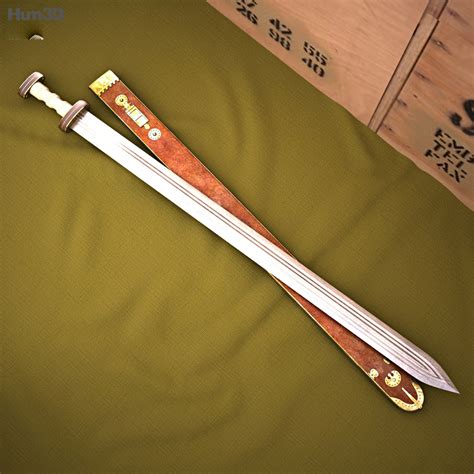 Spatha Roman sword 3D model - Download Bladed Weapon on 3DModels.org