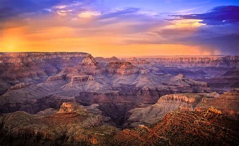 HD wallpaper: Earth, Sunrise, Canyon, Grand Canyon, Sunset | Wallpaper ...