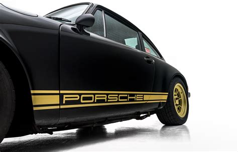 Backdated Porsche 911 gets Detailed & New Gold Vinyl Side Stripes | NorthWest Auto Salon