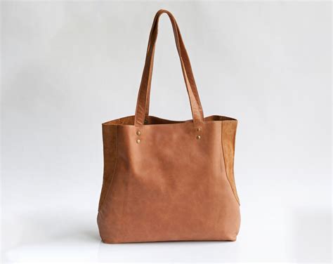 Brown Leather Tote Bags For Women | IUCN Water