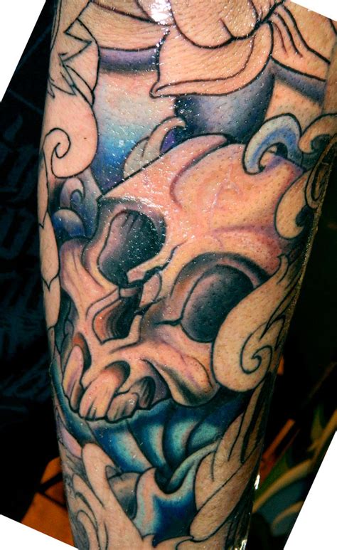 Colored Skull by Sirius-Tattoo on DeviantArt