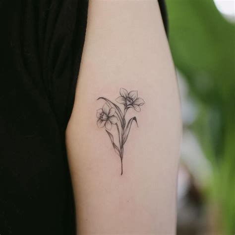 Pin by Trinity on Tattoo | Narcissus tattoo, Daffodil tattoo, Narcissus flower tattoos