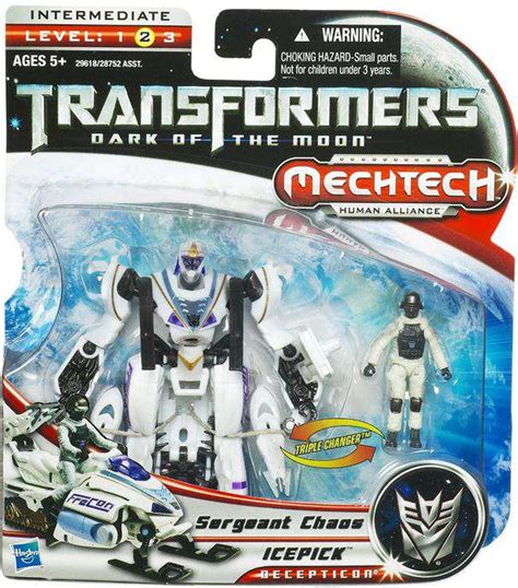 Transformers Dark of the Moon Mechtech Icepick with Sergeant Chaos Action Figure Set Hasbro Toys ...