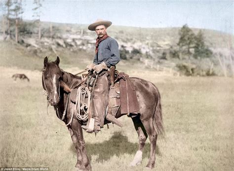 Jared Enos colorised historical pictures of Wild West | Daily Mail Online
