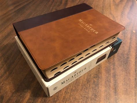 Personalized ESV Macarthur Study Bible Thumb Indexed, Brown Leathersoft, ISBN 9780785235651 - Etsy