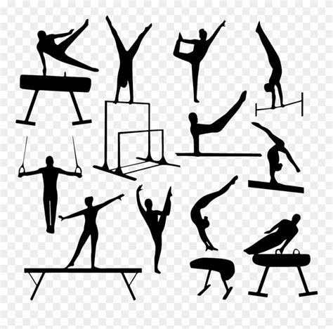 Gymnastics Silhouette Vault Clip Art - Gymnastics Silhouette Vault ...