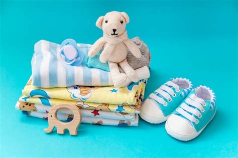 Premium Photo | Baby accessories for newborns