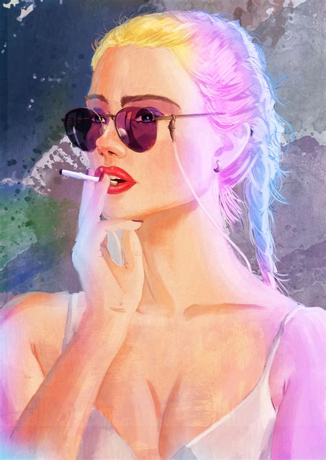 ArtStation - Girl & Cigarette