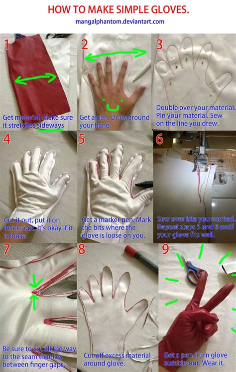 Gloves Tutorial by mangalphantom | Diy sewing, Cosplay tutorial ...