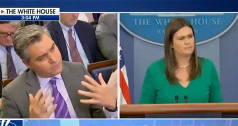 Sarah Sanders Debates Jim Acosta and It's One for the Books [VIDEO]