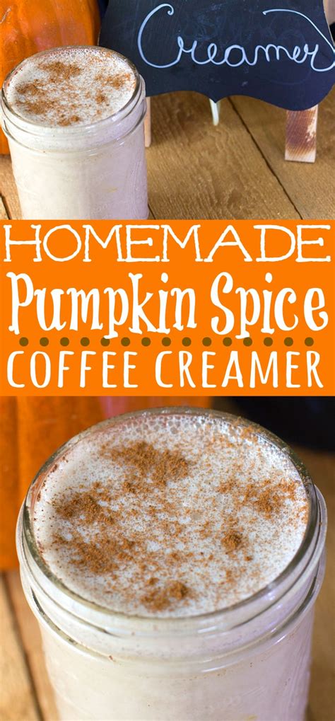 Easy Homemade Pumpkin Spice Coffee Creamer Recipe