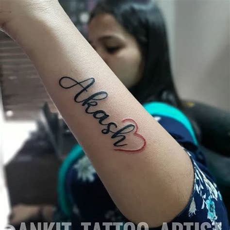 akash name tattoo designs in hand