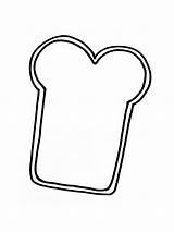 Toast Coloring Pages Sketch Coloring Page sketch template
