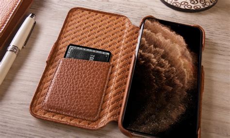 Iphone 11 Pro Max Leather Wallet Folio | semashow.com