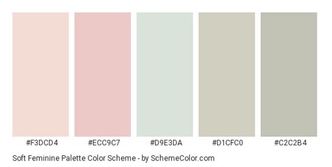 Soft Feminine Pastel Color Palette