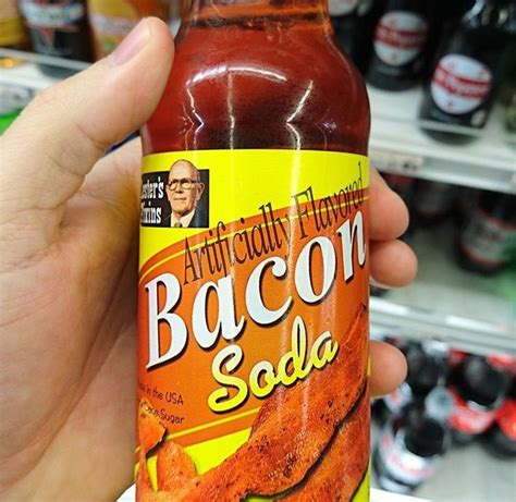 Bacon Soda, sounds yummy | Bacon soda, Bacon, Yummy