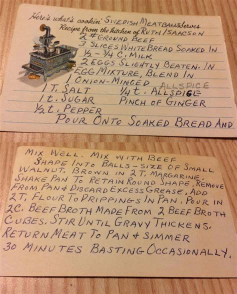 Mom's Old Handwritten Recipes in 2024 | Handwritten recipes, Heirloom ...