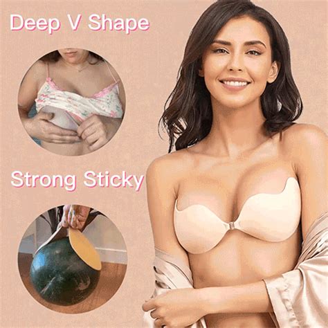 🔥Mother’s Day Promotion 50% OFF – INVISIBLE PUSH UP STRAPLESS STICKY BRA – Top Swift