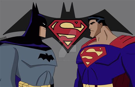 DC Animated Universe Batman v Superman Poster by joshzerogears on ...