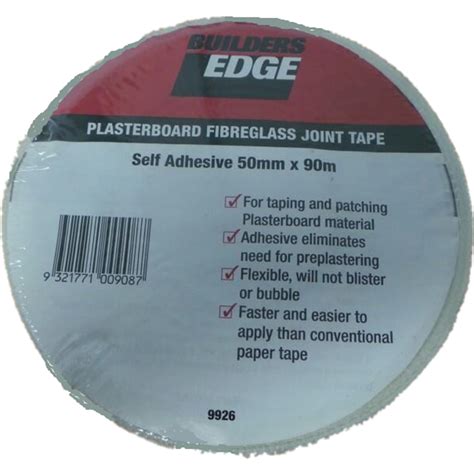 Builders Edge 50mm x 90m Plasterboard Fibreglass Joint Tape