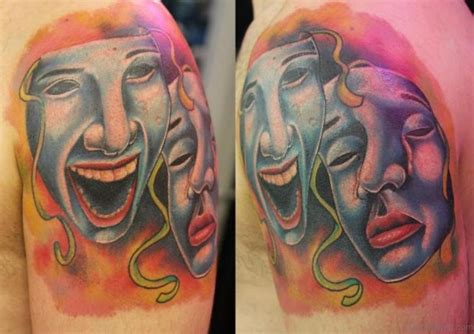 72 Outstanding Mask Tattoos On Shoulder - Tattoo Designs – TattoosBag.com