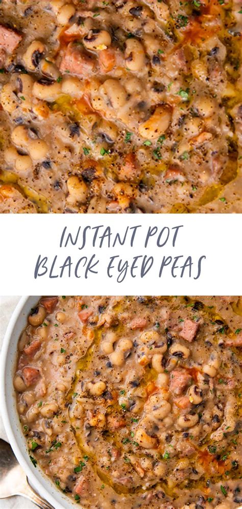 The Best EVER Instant Pot Black Eyed Peas - 40 Aprons