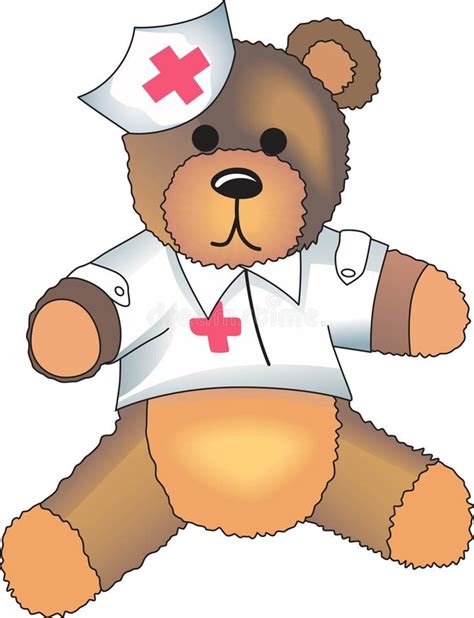 TEDDY BEAR NURSE stock illustration. Illustration of teddy - 58562986