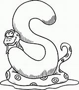 Letter S Coloring Page  Home sketch template