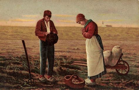 Praying for a Good Crop - Farmers on a Potato Field - 1910 | Art, Vintage art, Painting