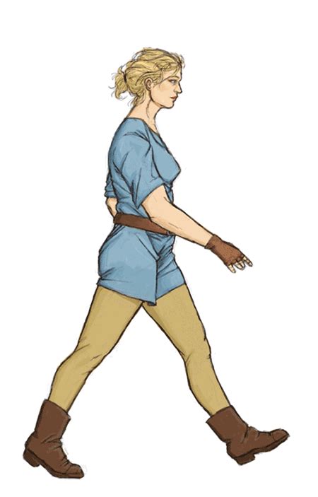 Woman Walking Animated Gif