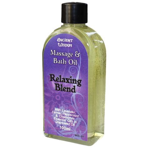 Relaxing Massage Oil With Lavender, Fennel, Peppermint and Chamomile ...