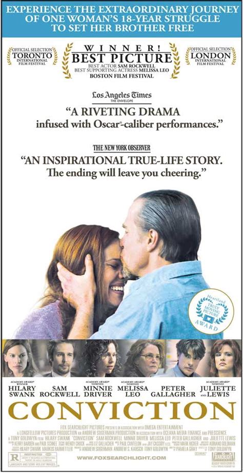 Conviction - movie POSTER (Style A) (20" x 40") (2010) - Walmart.com