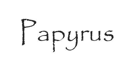 Papyrus Font Bold - Goimages Techno