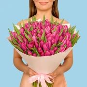 100 Pink Tulips