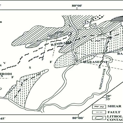 Generalized geological map of Balaghat district, Madhya Pradesh ...