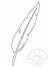 Printable Feather Coloring Page Pages sketch template